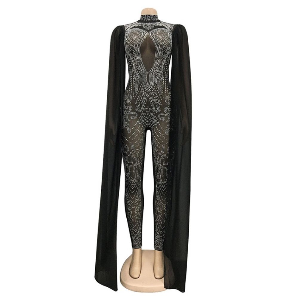 Diamond Full Length Fashion Skinny Potlood Broek Jumpsuit