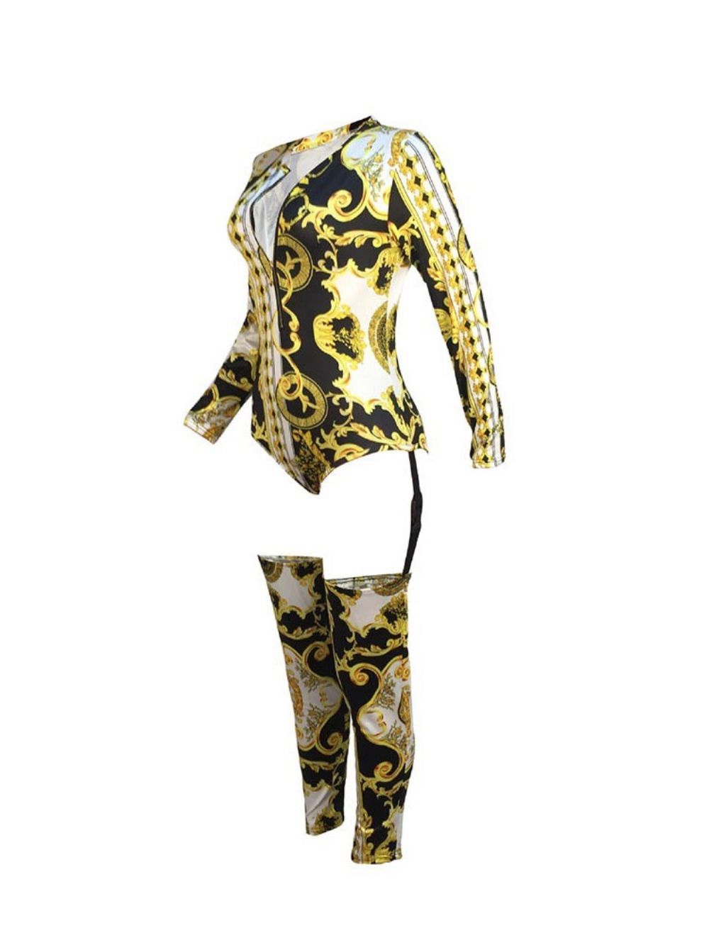 Knielengte Sexy Print Potlood Broek Skinny Dames Jumpsuit