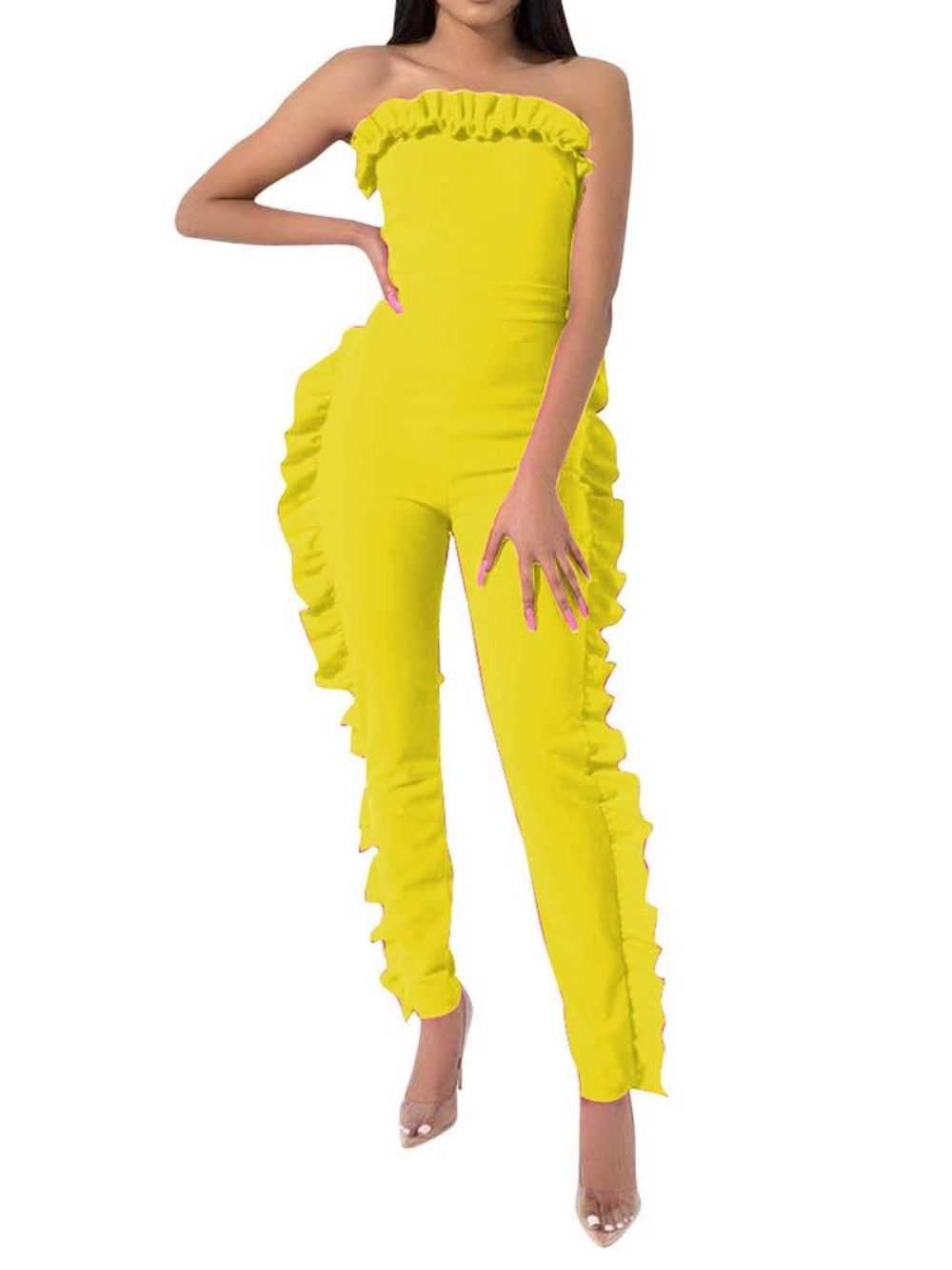 Lange Modieuze Slanke Jumpsuit Dames