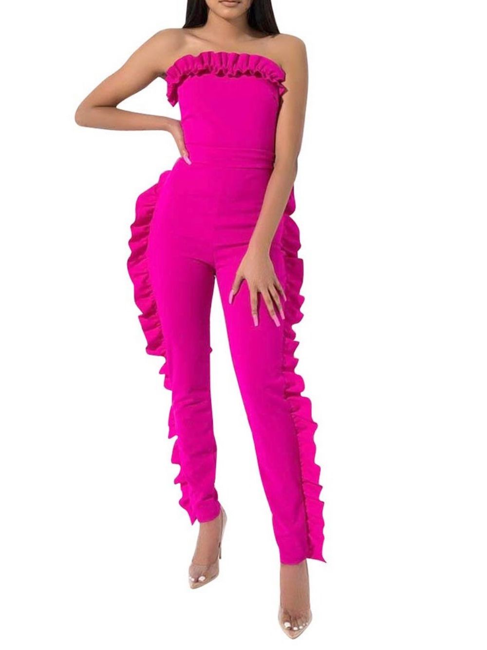 Lange Modieuze Slanke Jumpsuit Dames