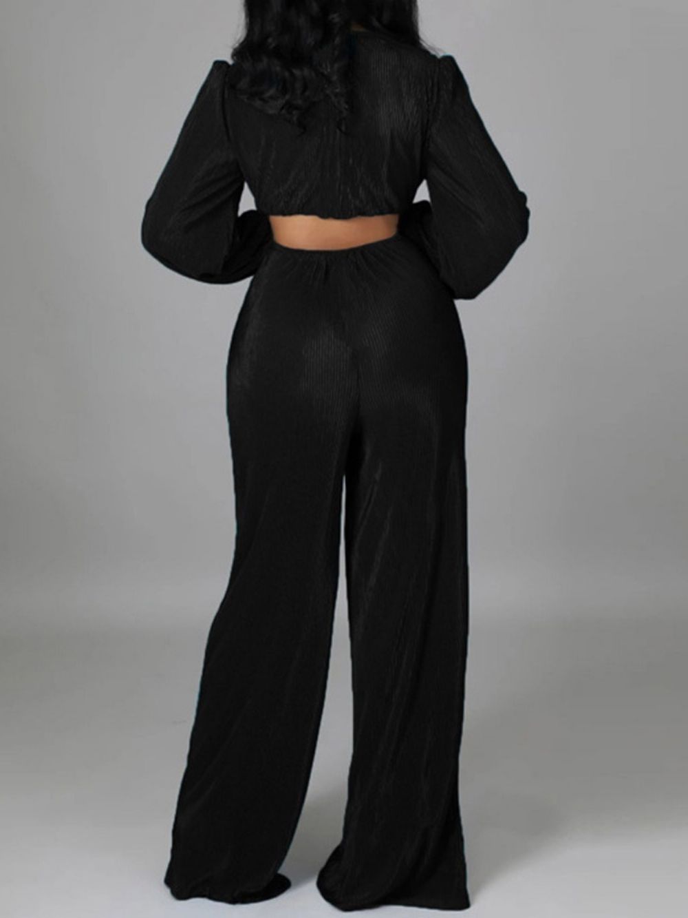 Sexy Volle Lengte Effen Hoge Taille Slanke Jumpsuit