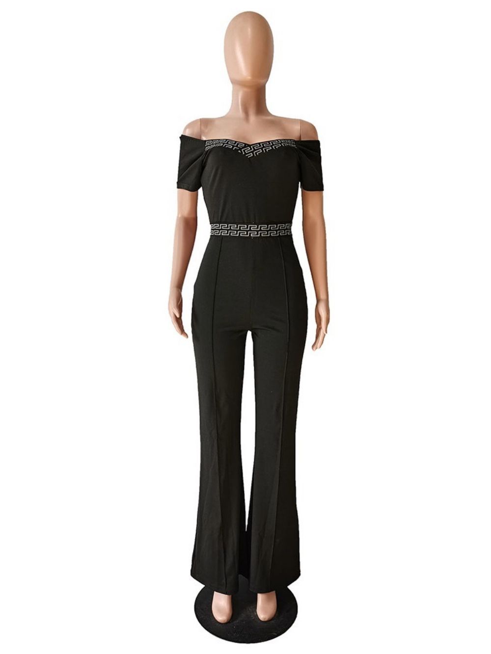 Western-Jumpsuit Met Halfhoge Taille Over De Volledige Lengte