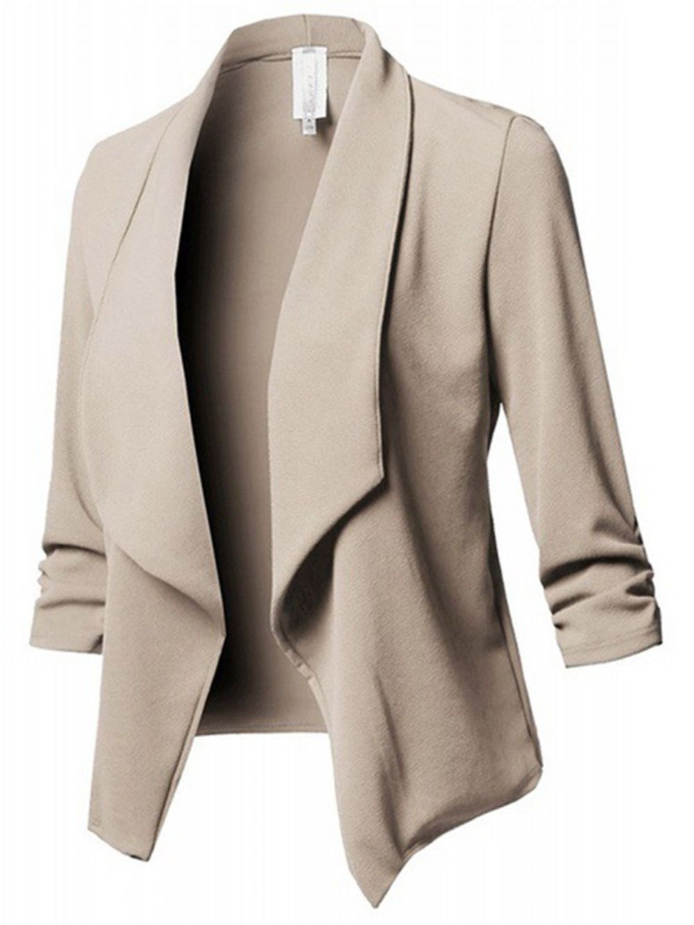 Effen Blazer Met Lange Mouwen Standaard Regular Casual Blazer