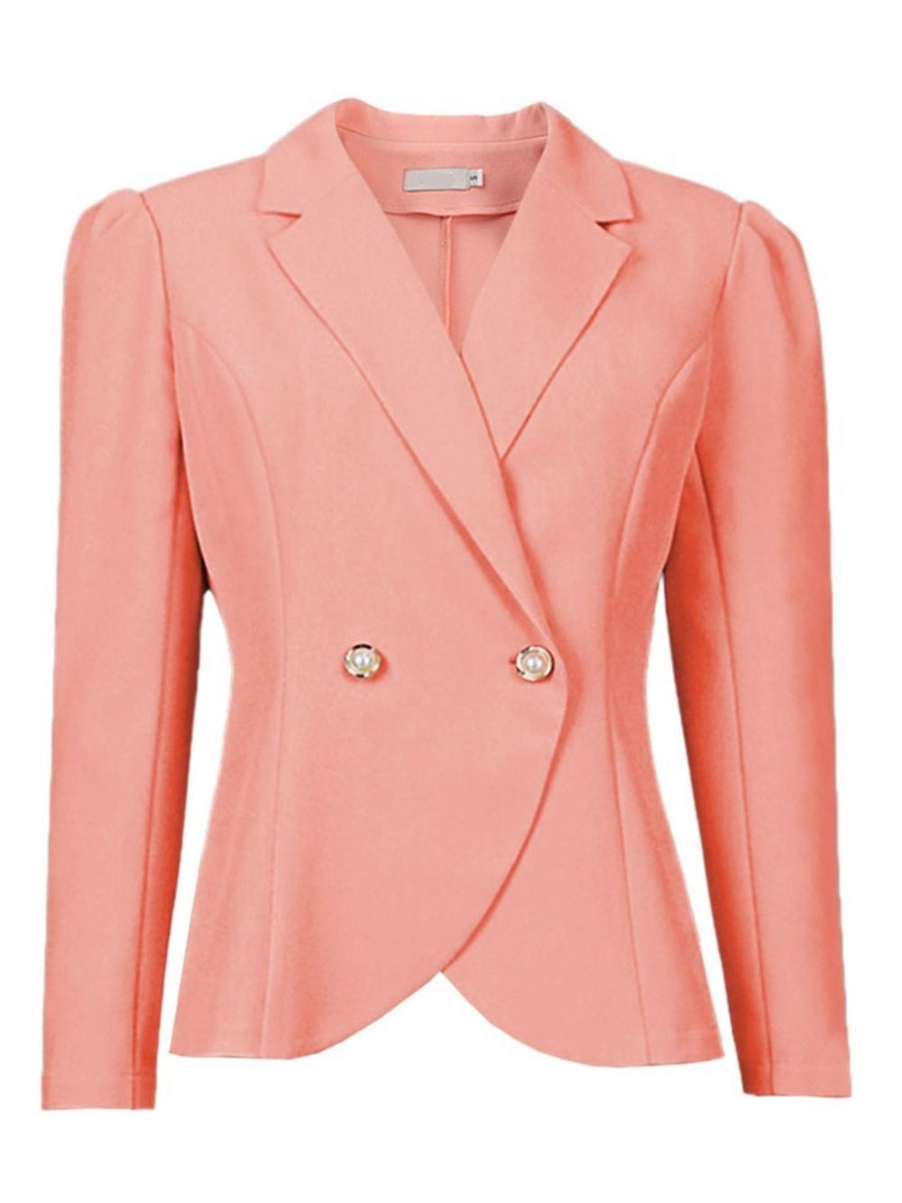 Standaard Casual Blazer Met Dubbele Rij Knopen En Dubbele Rij Knopen