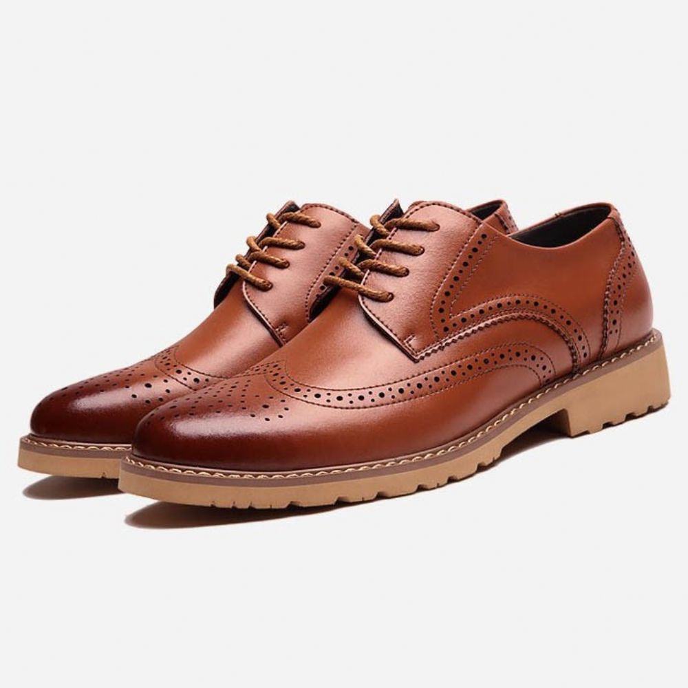 Nieuwe Brogues Met Veters Heren