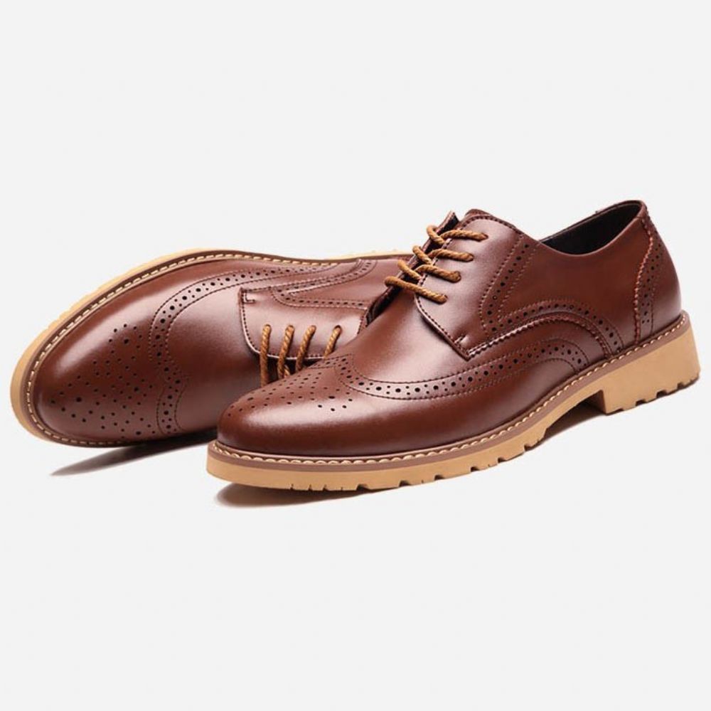 Nieuwe Brogues Met Veters Heren