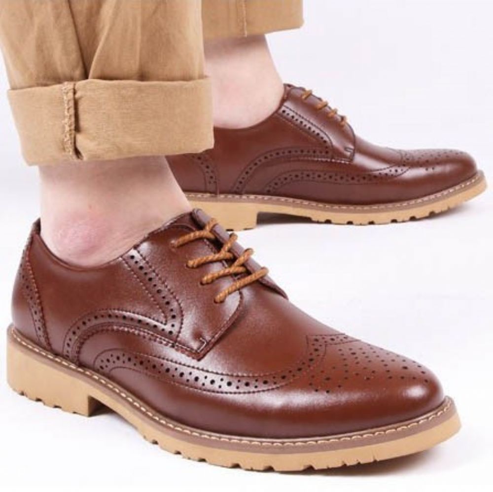 Nieuwe Brogues Met Veters Heren