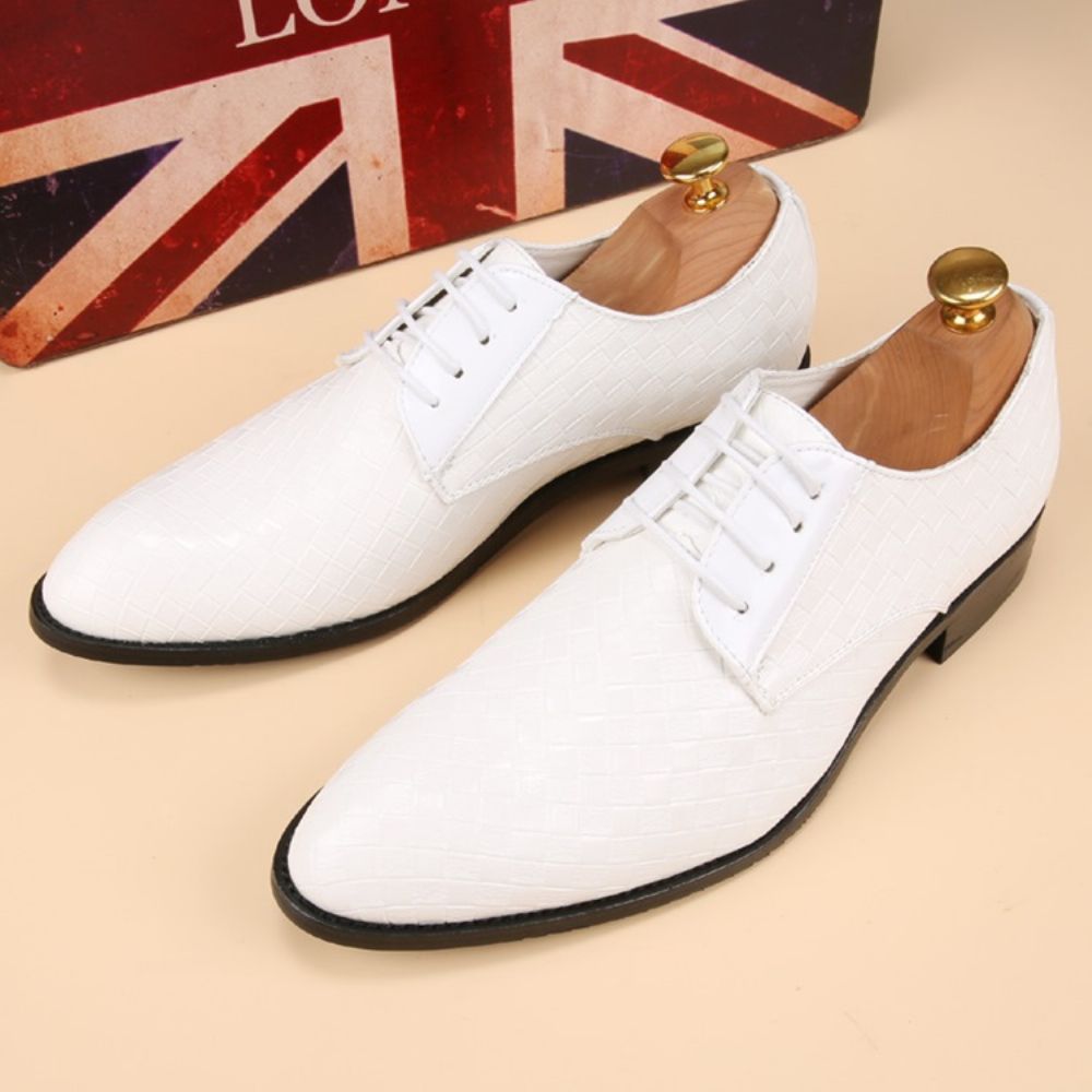 Vintage Grid Oxford-Schoenen Heren