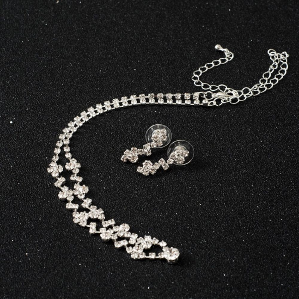 Bruiloft Strass Sieraden Set