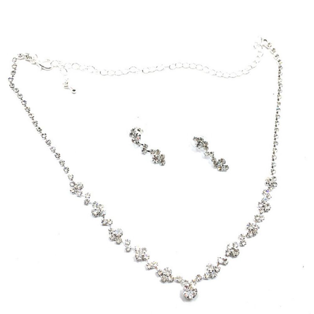 Bruiloft Strass Sieraden Set