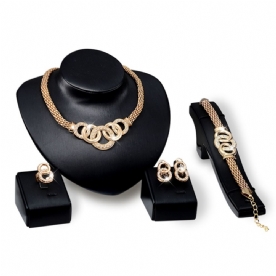 Diamante Ketting Cadeau Sieraden Sets