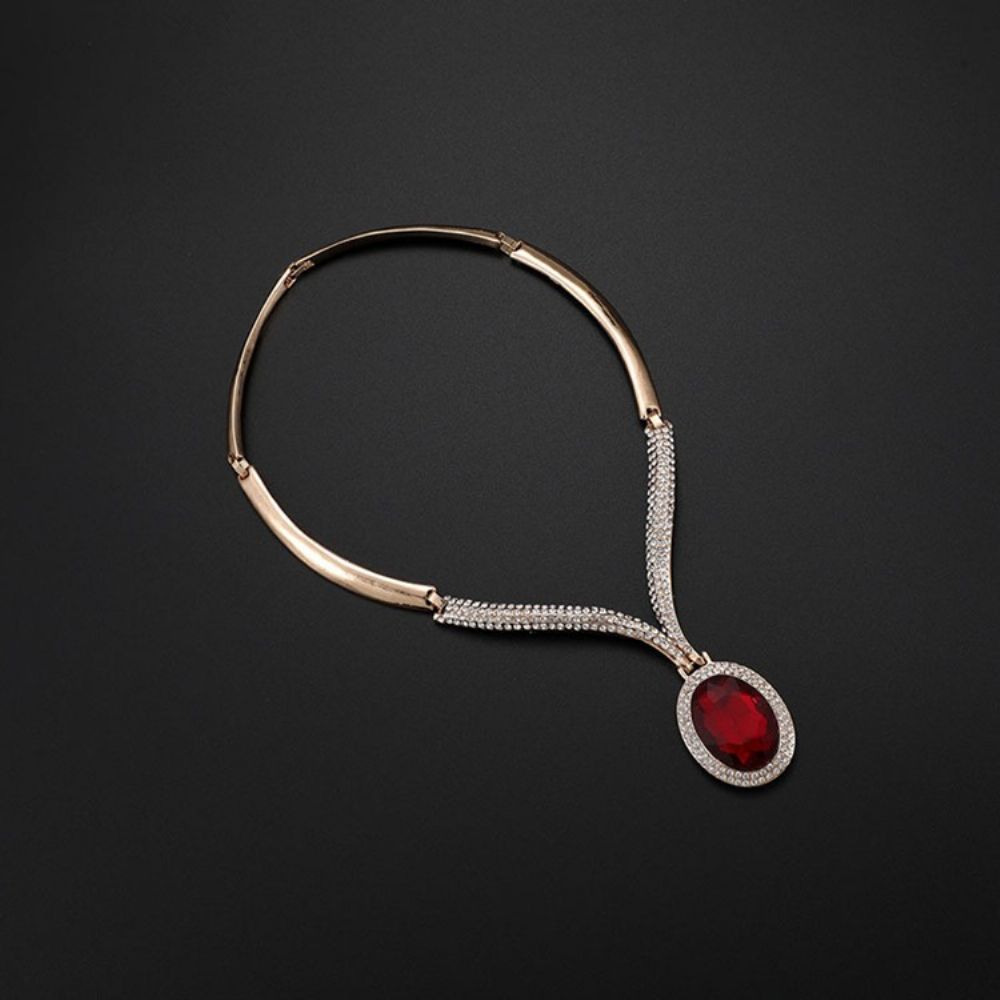 Ellipse Ruby Sieradenset