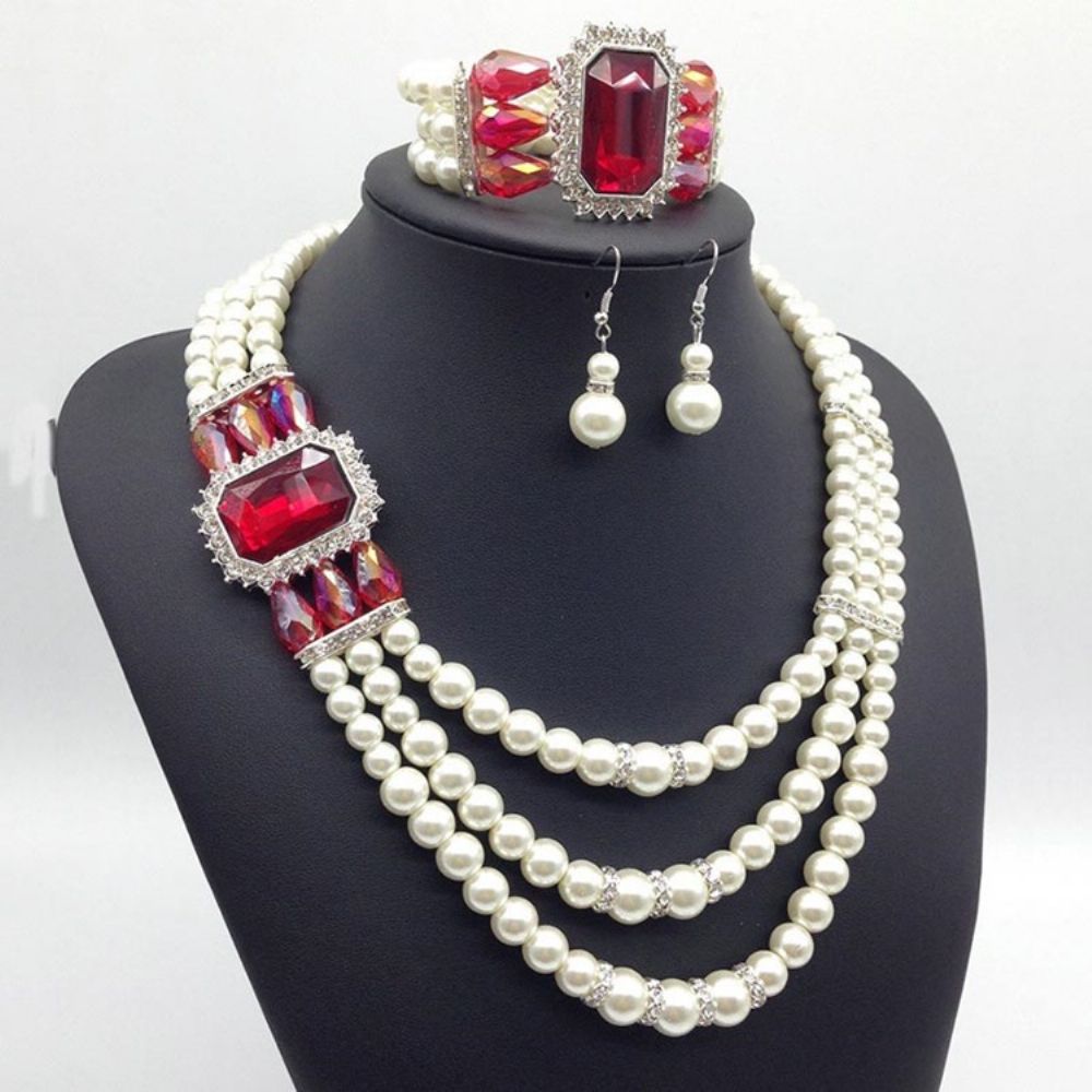 Peren Nigeria Stijl Sieraden Set