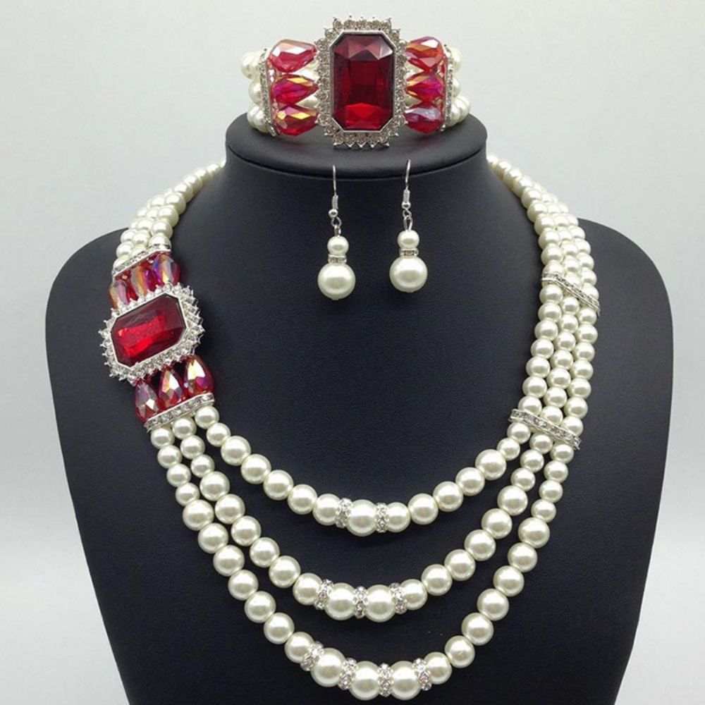 Peren Nigeria Stijl Sieraden Set