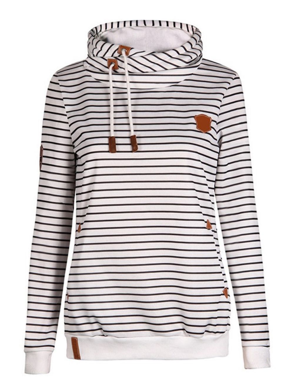 Gestreepte Losse Casual Coole Hoodie