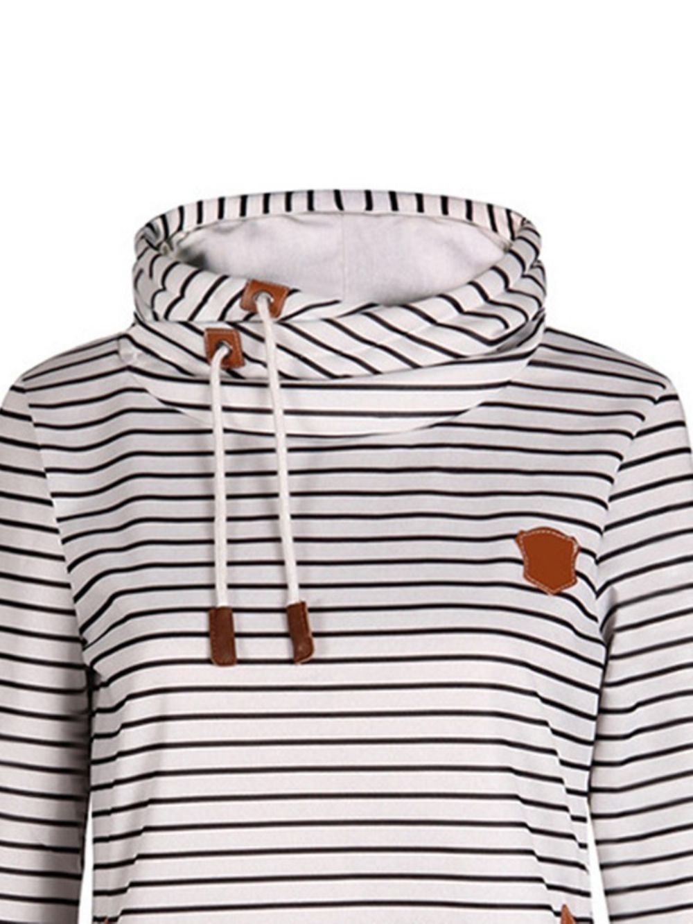 Gestreepte Losse Casual Coole Hoodie