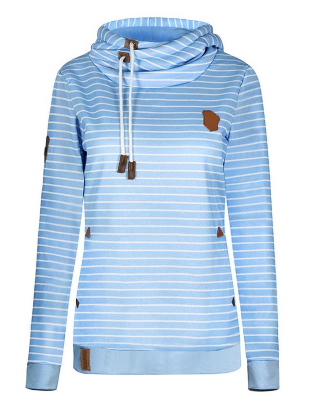 Gestreepte Losse Casual Coole Hoodie