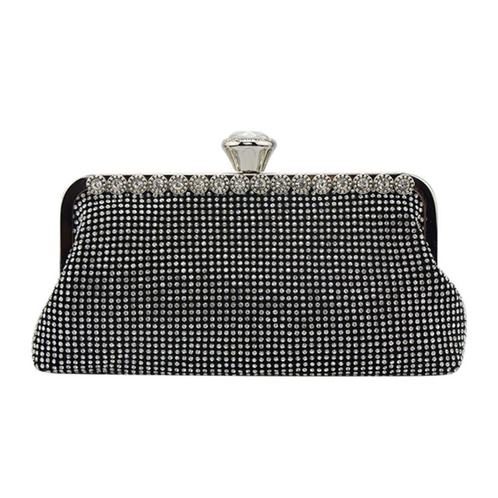 Dames Clutch Met Strass Decoratie