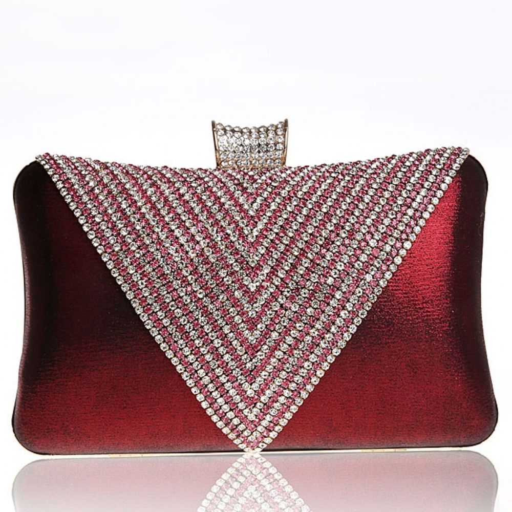 Driehoek Strass Avond Clutch