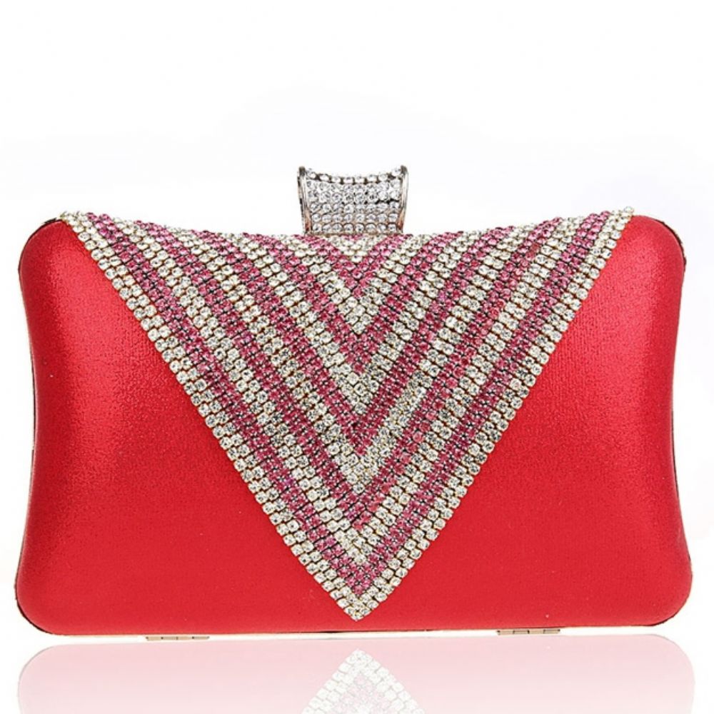 Driehoek Strass Avond Clutch