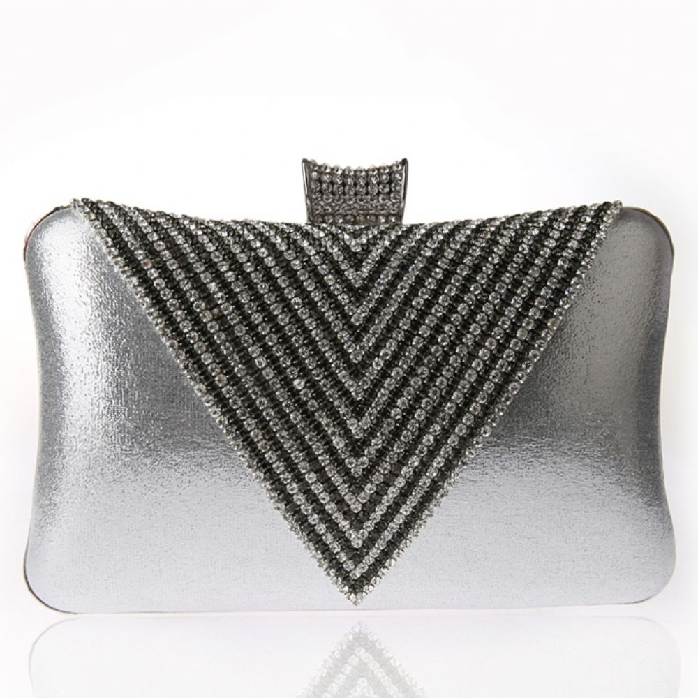 Driehoek Strass Avond Clutch