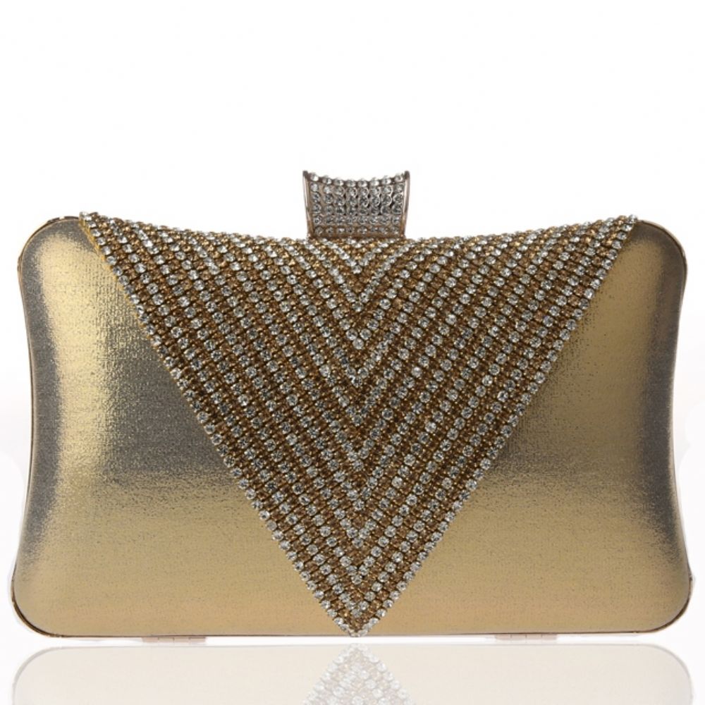 Driehoek Strass Avond Clutch