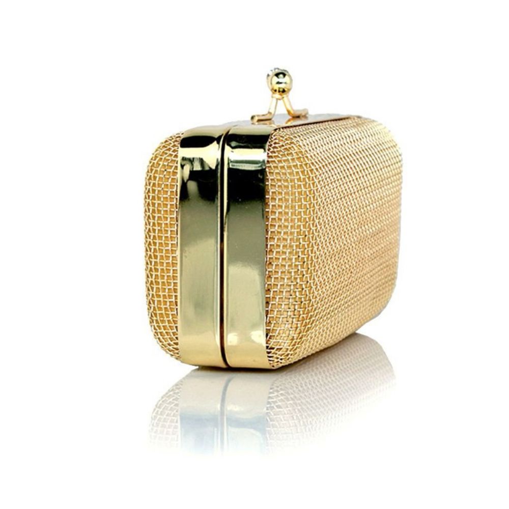 Effen Gouden Ketting Dames Clutch