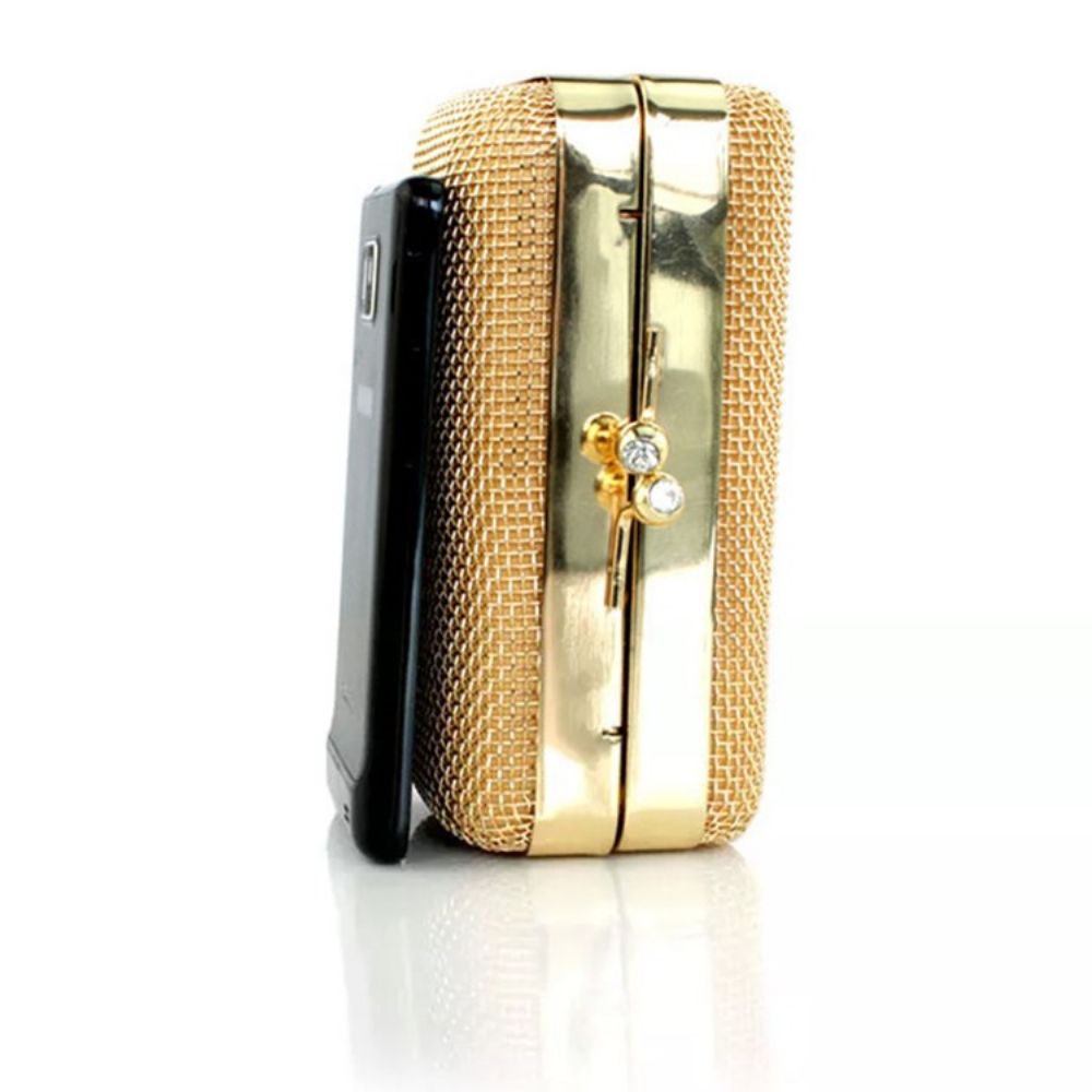 Effen Gouden Ketting Dames Clutch