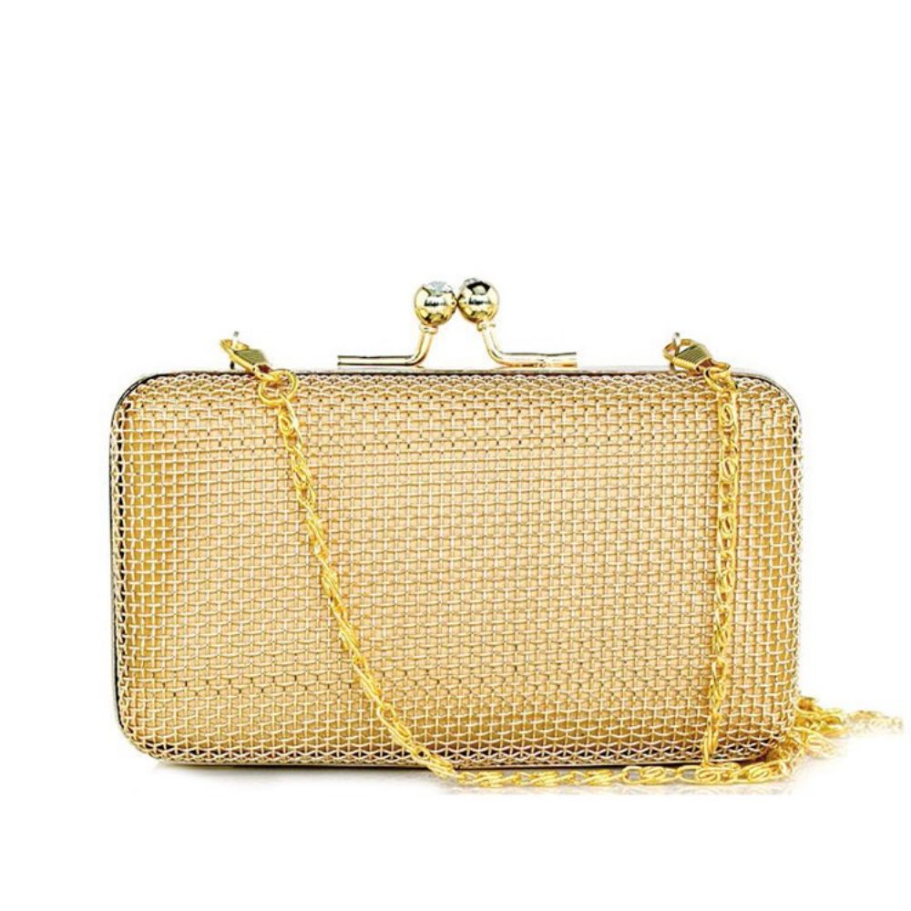 Effen Gouden Ketting Dames Clutch