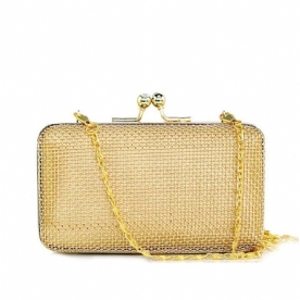 Effen Gouden Ketting Dames Clutch