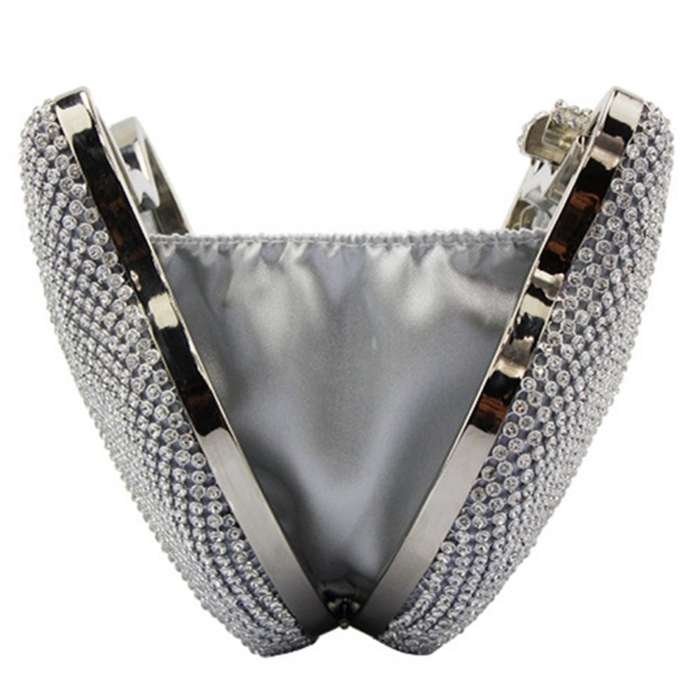 Glanzende Diamante Cat Shape Avond Clutch