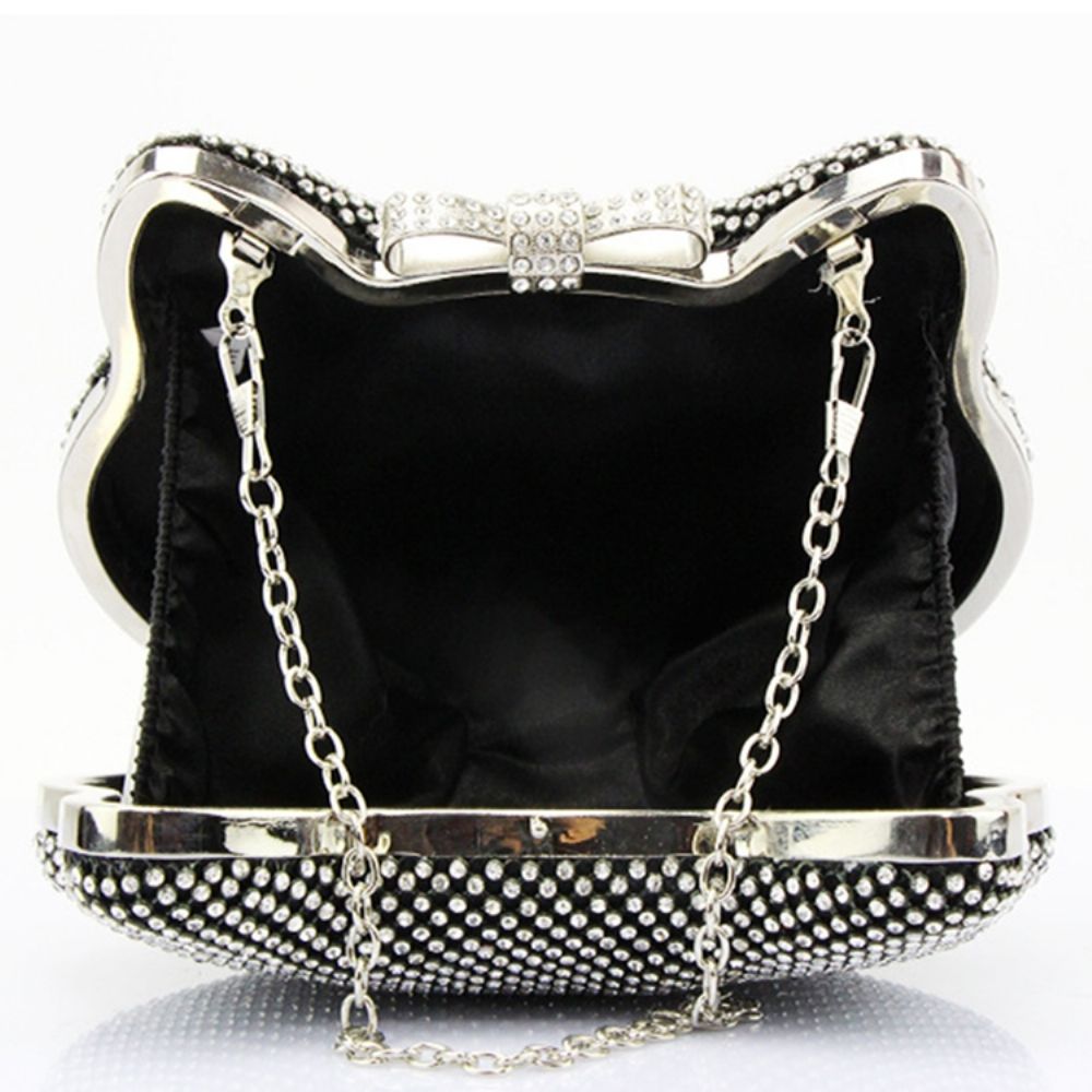 Glanzende Diamante Cat Shape Avond Clutch