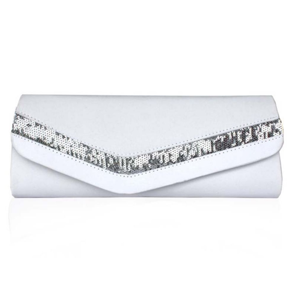 Koreaanse Stijl Effen Kleur Satijnen Clutch