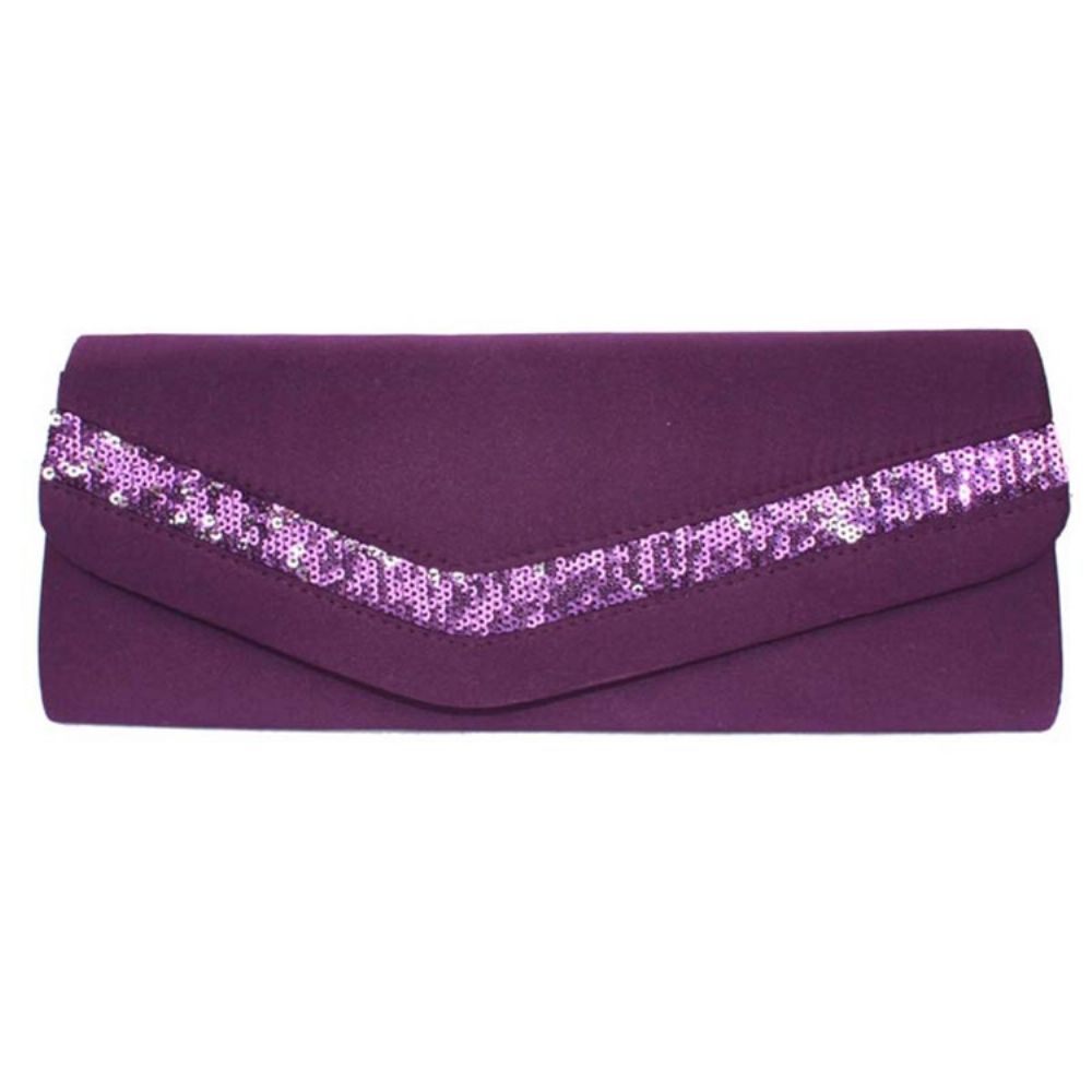 Koreaanse Stijl Effen Kleur Satijnen Clutch