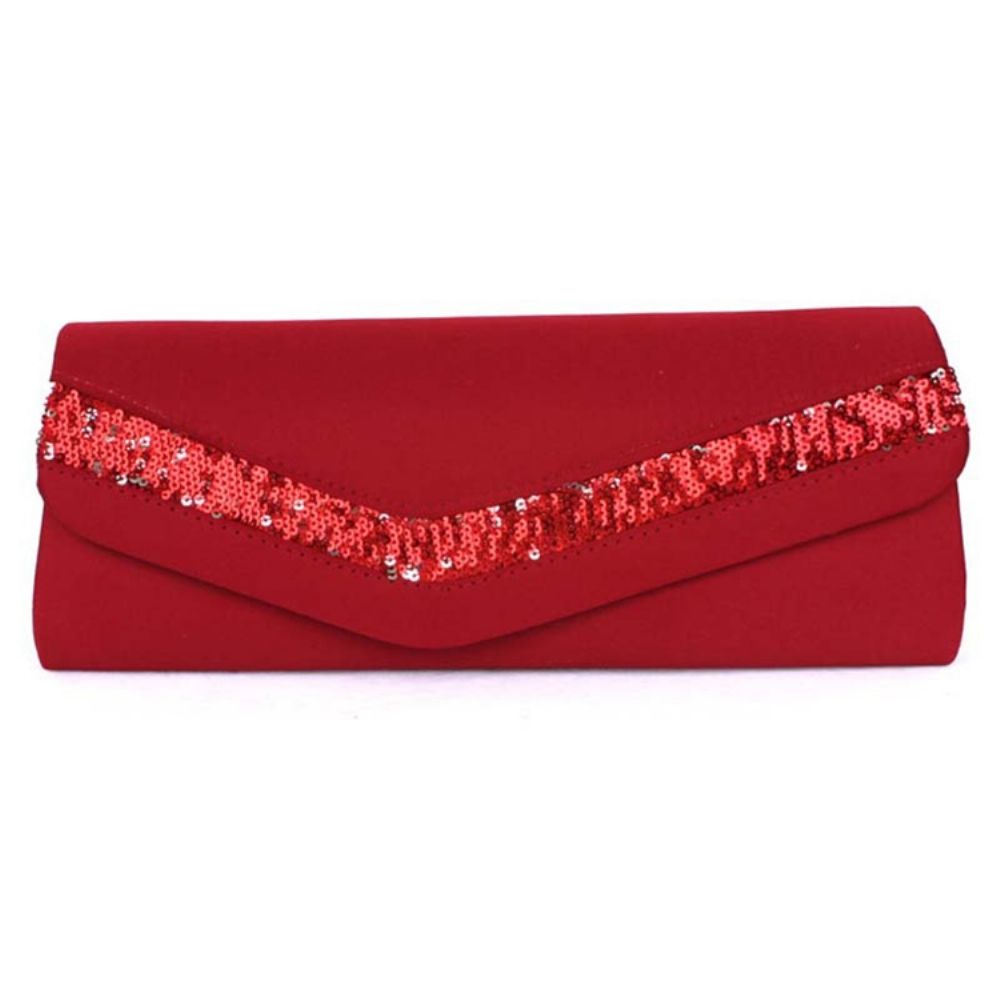 Koreaanse Stijl Effen Kleur Satijnen Clutch