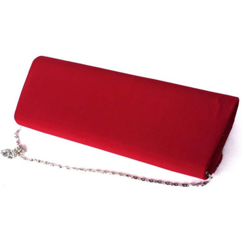 Koreaanse Stijl Effen Kleur Satijnen Clutch