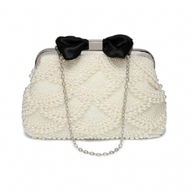 Parels Decoratie Dames Clutch