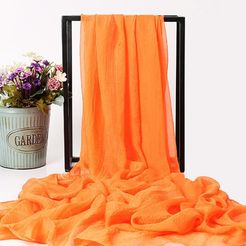 Chiffon Oranje Sjaal