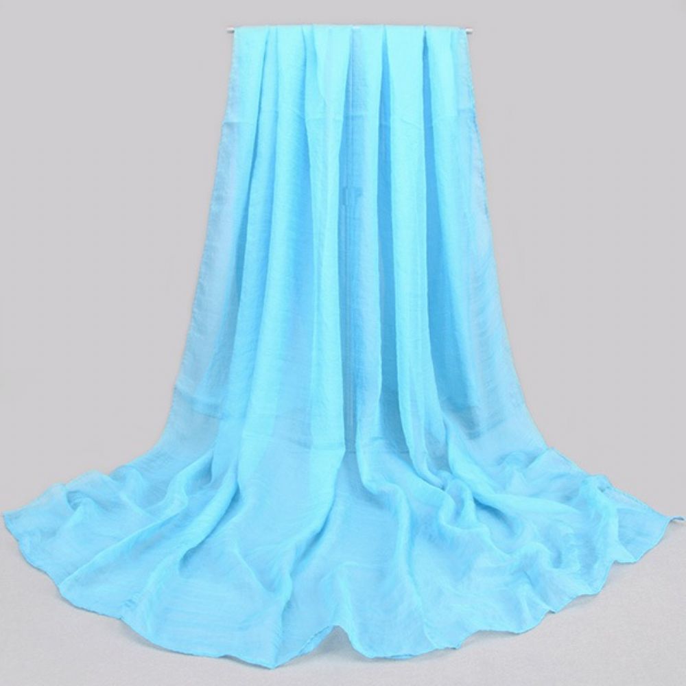 Effen Kleur Chiffon Sjaal