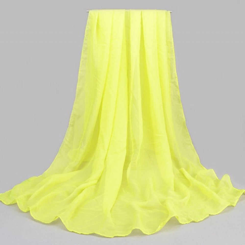 Effen Kleur Chiffon Sjaal