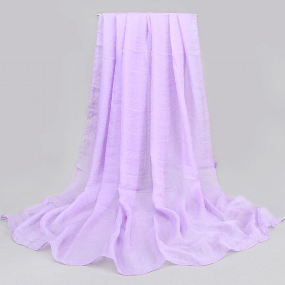 Effen Kleur Chiffon Sjaal