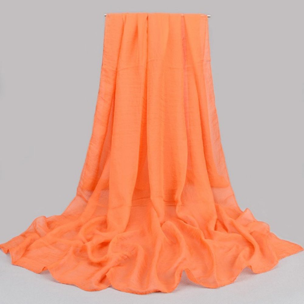 Effen Kleur Chiffon Sjaal