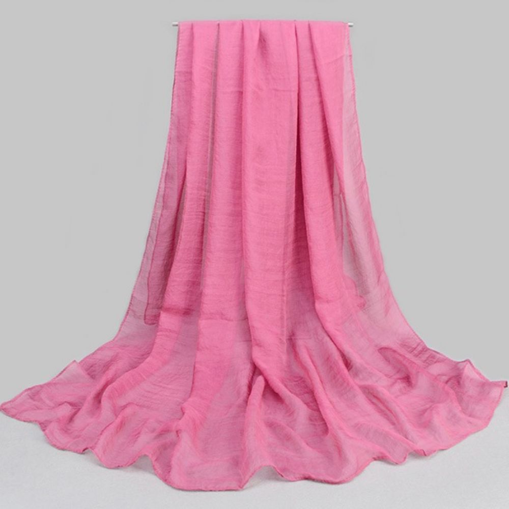 Effen Kleur Chiffon Sjaal