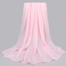 Effen Kleur Chiffon Sjaal