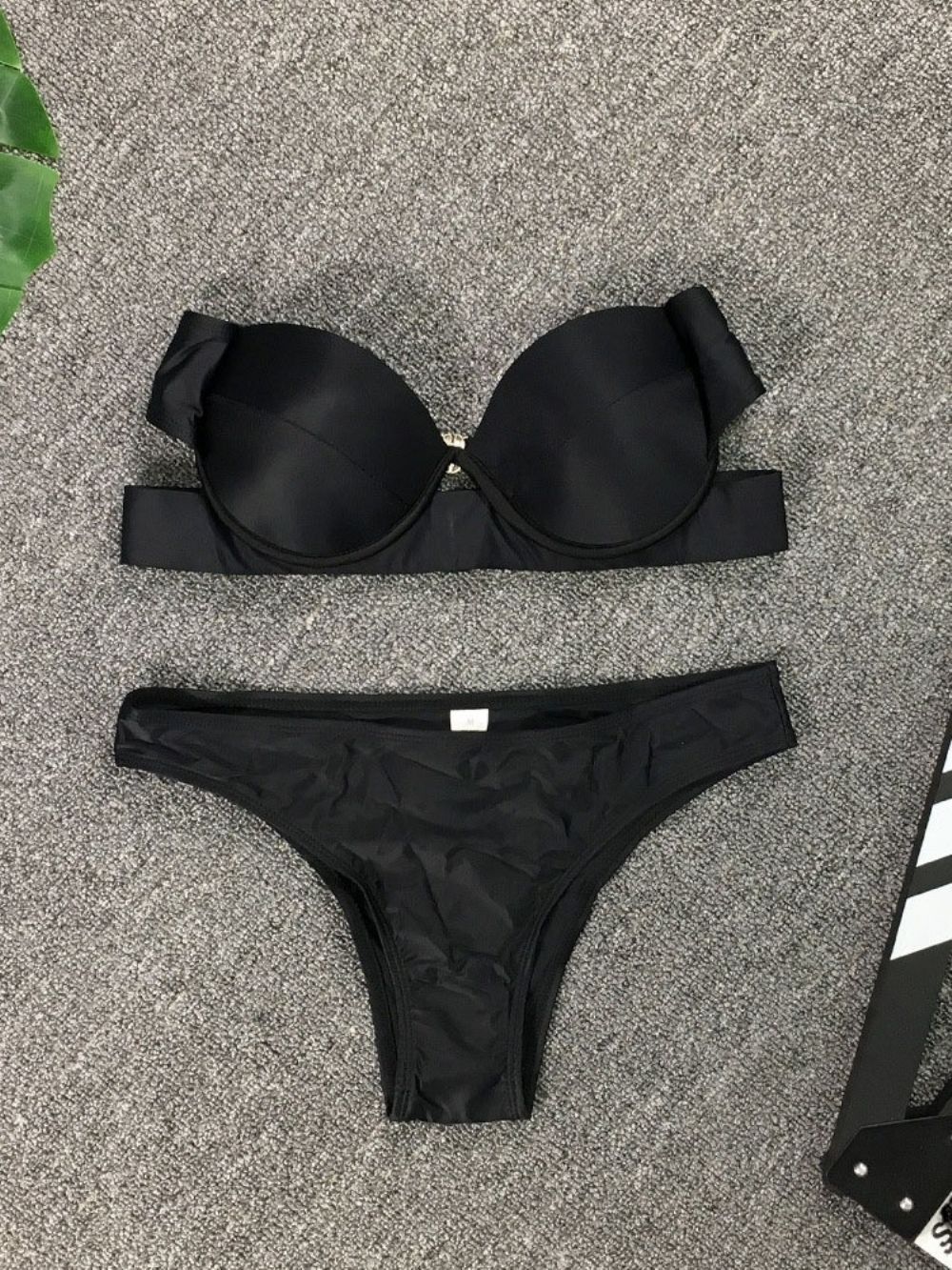 Effen Sexy Patchwork Badmode Dames Bikini