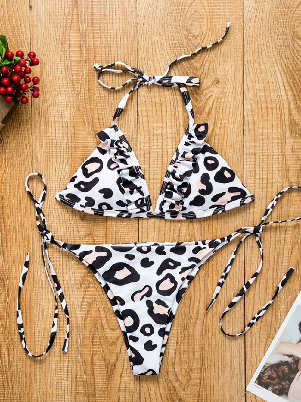 Luipaard Beach Look Bikini Set Badmode