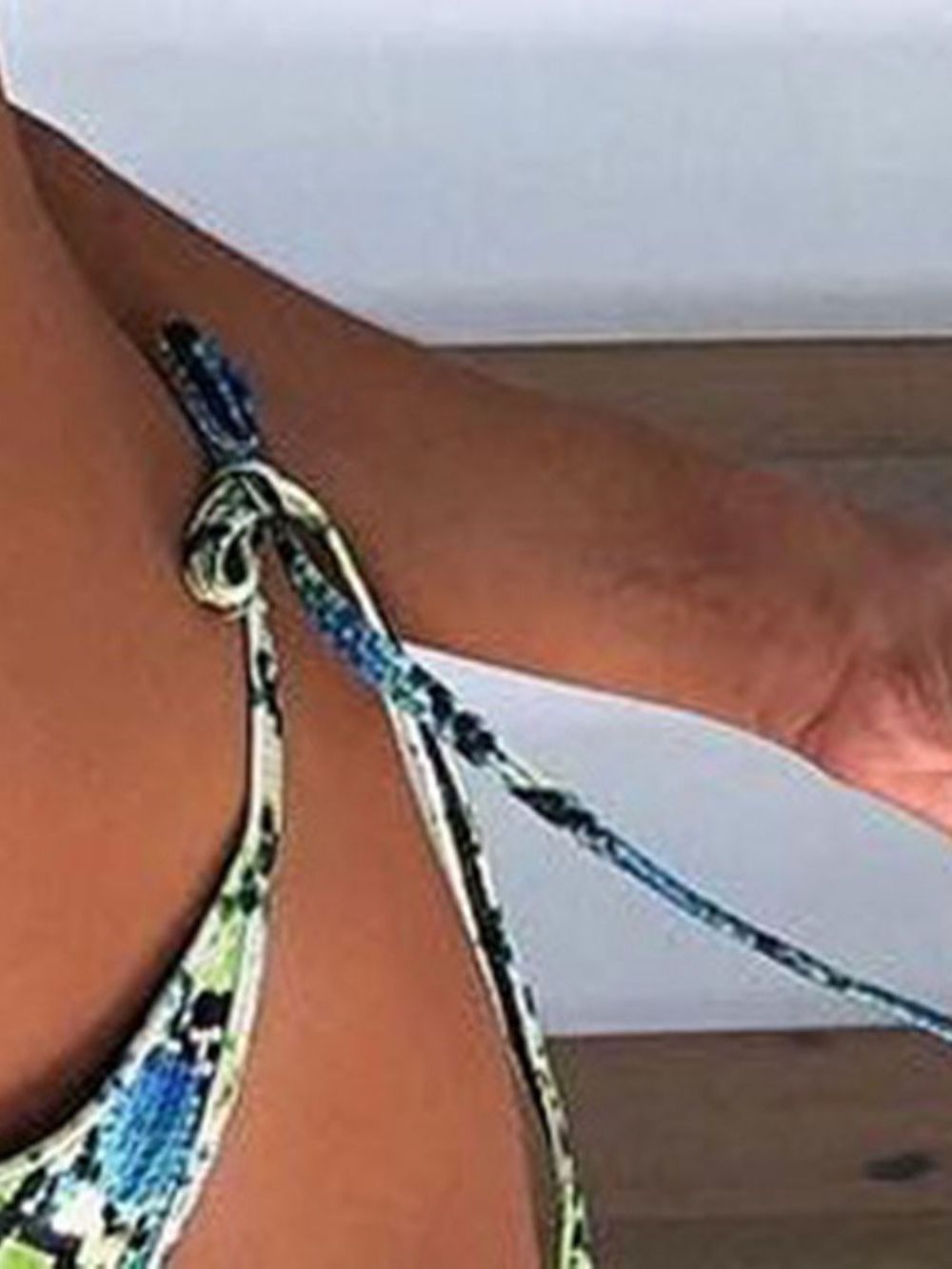 Micro Sexy Bikini Met Veters En Print