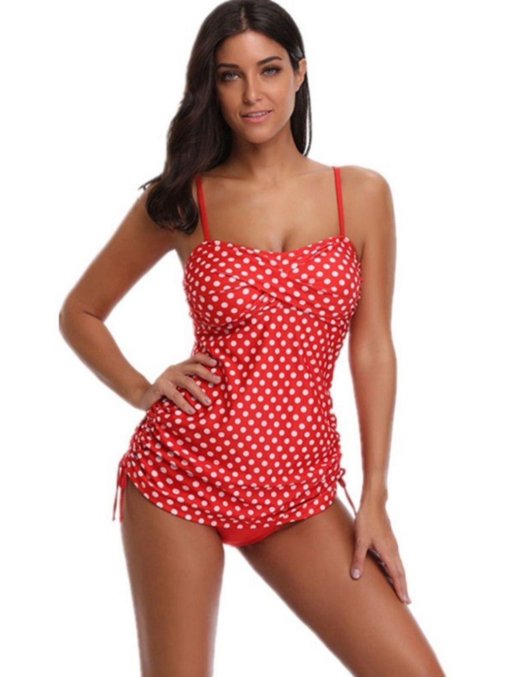 Polka Dots Gestreepte Strandlook Tankini Dames