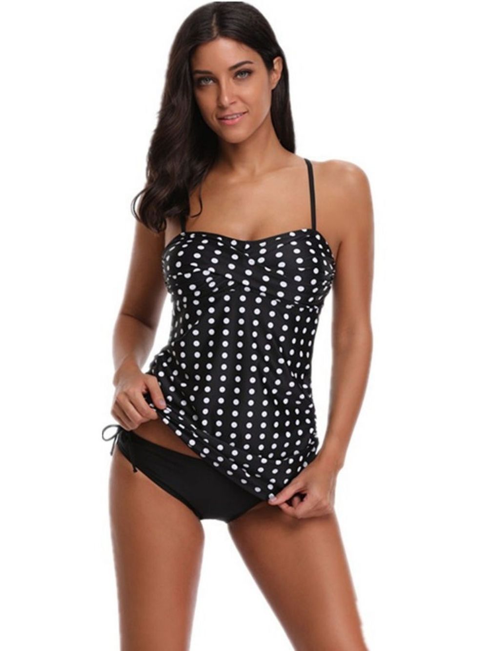 Polka Dots Gestreepte Strandlook Tankini Dames