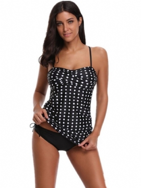 Polka Dots Gestreepte Strandlook Tankini Dames